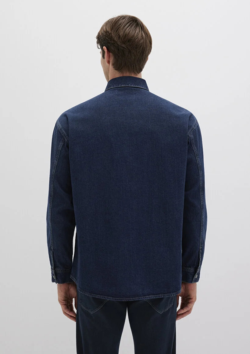 Mavi Erkek M0210588-90768 Denim Gömlek AIDAN Mavi Black Vintage Indigo Mavisi İndigo