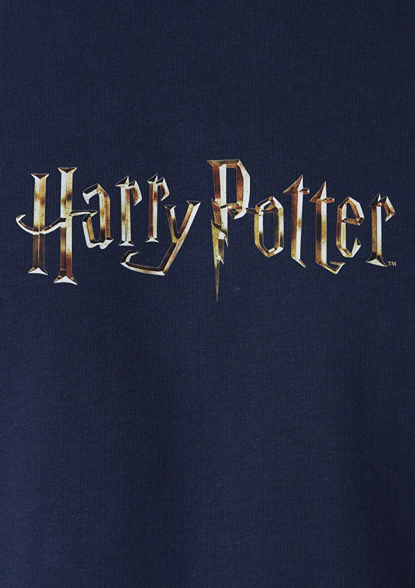 Mavi Erkek M0613450-70497 Harry Potter Tişört Derin Lacivert Lacivert