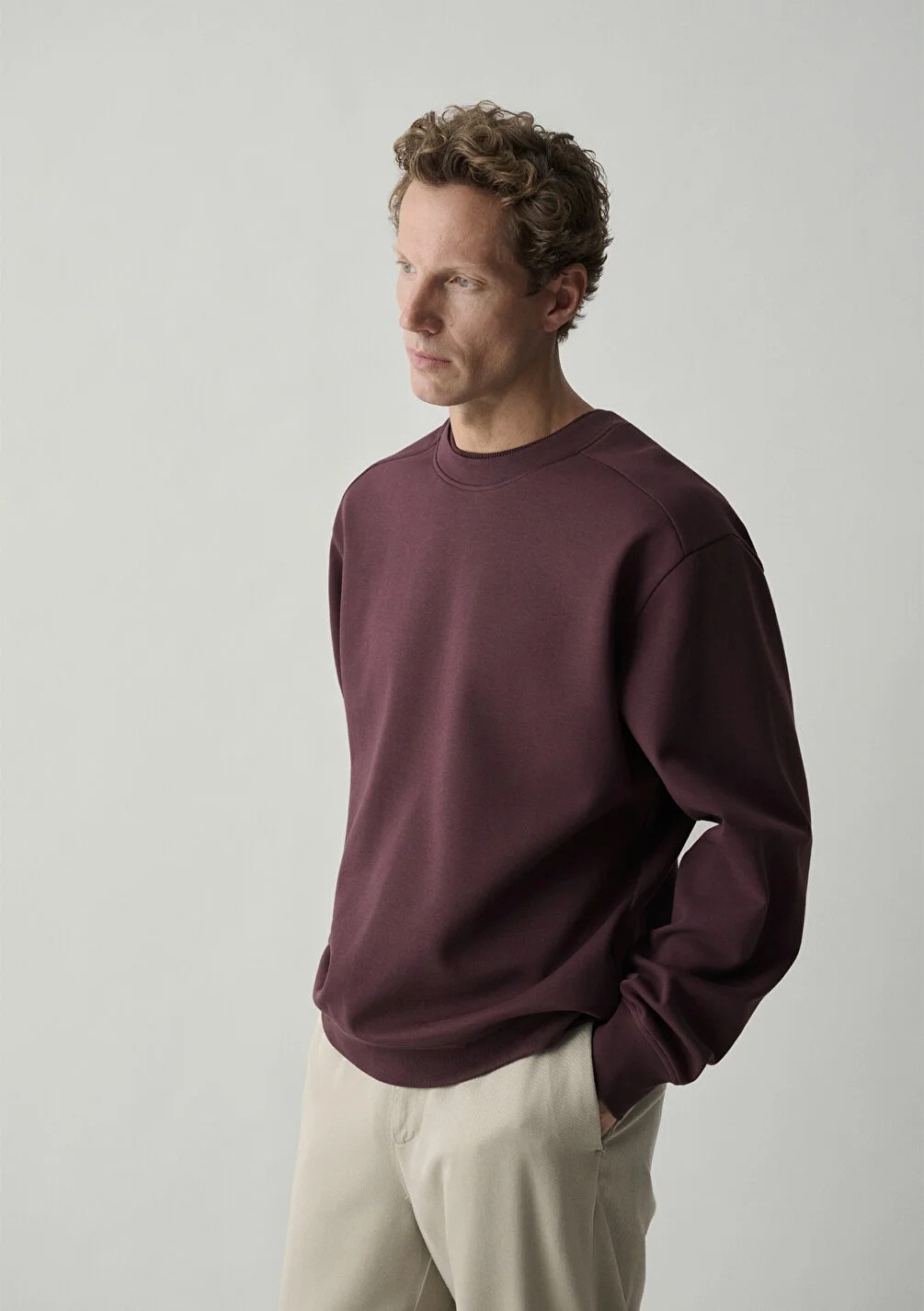 Mavi Erkek M0S10634-70223 BİSİKLET YAKA SWEATSHIRT  Karamel Karamel