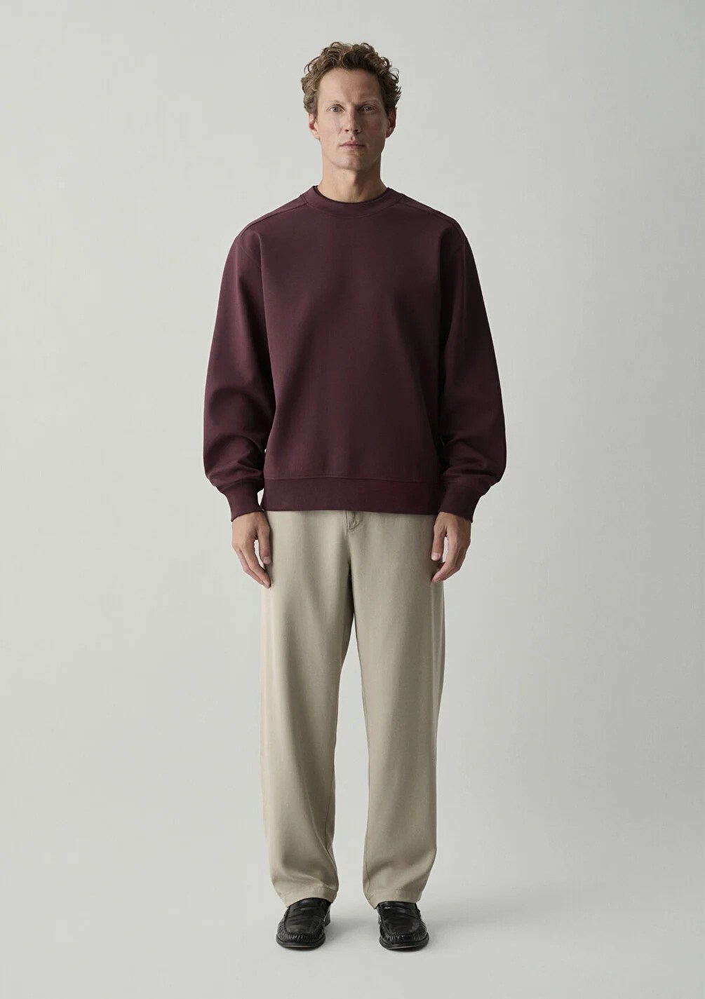 Mavi Erkek M0S10634-70223 BİSİKLET YAKA SWEATSHIRT  Karamel Karamel