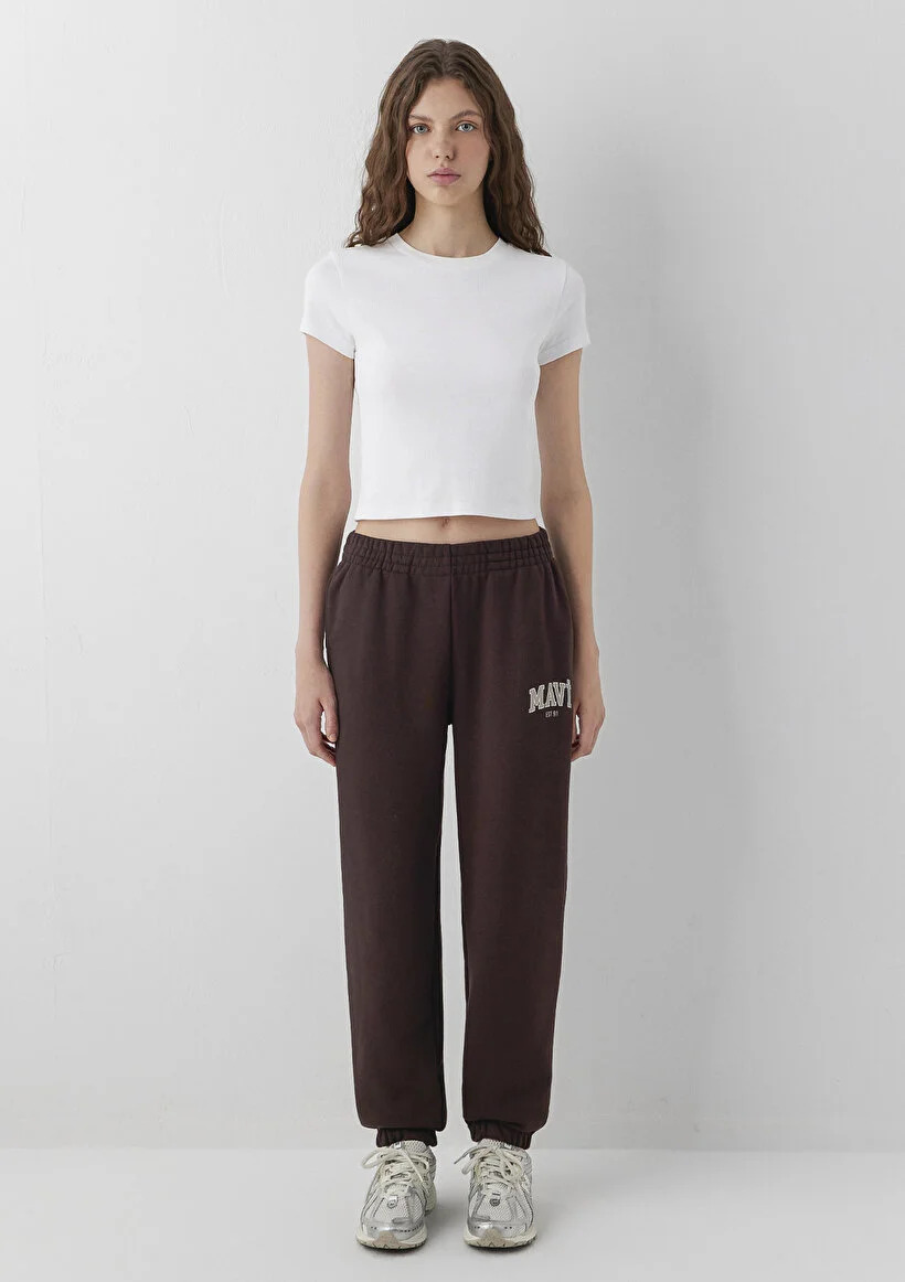 Mavi Kadın  M1010757-70240 ÖRME PANTOLON Black Coffee Mürdüm