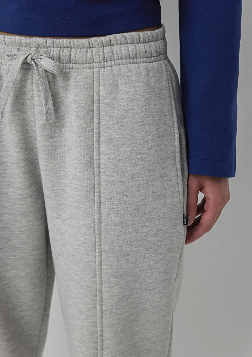 Mavi Kadın M1023291-32175 ÖRME PANTOLON Grey melange Gri