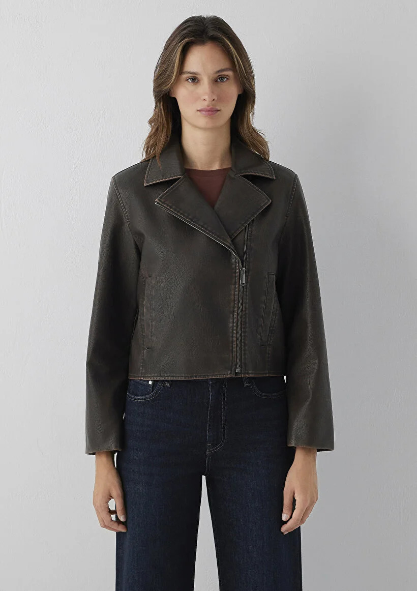 Mavi Kadın M1110873-82722 Kadın Ceket Dark Brown Kahve