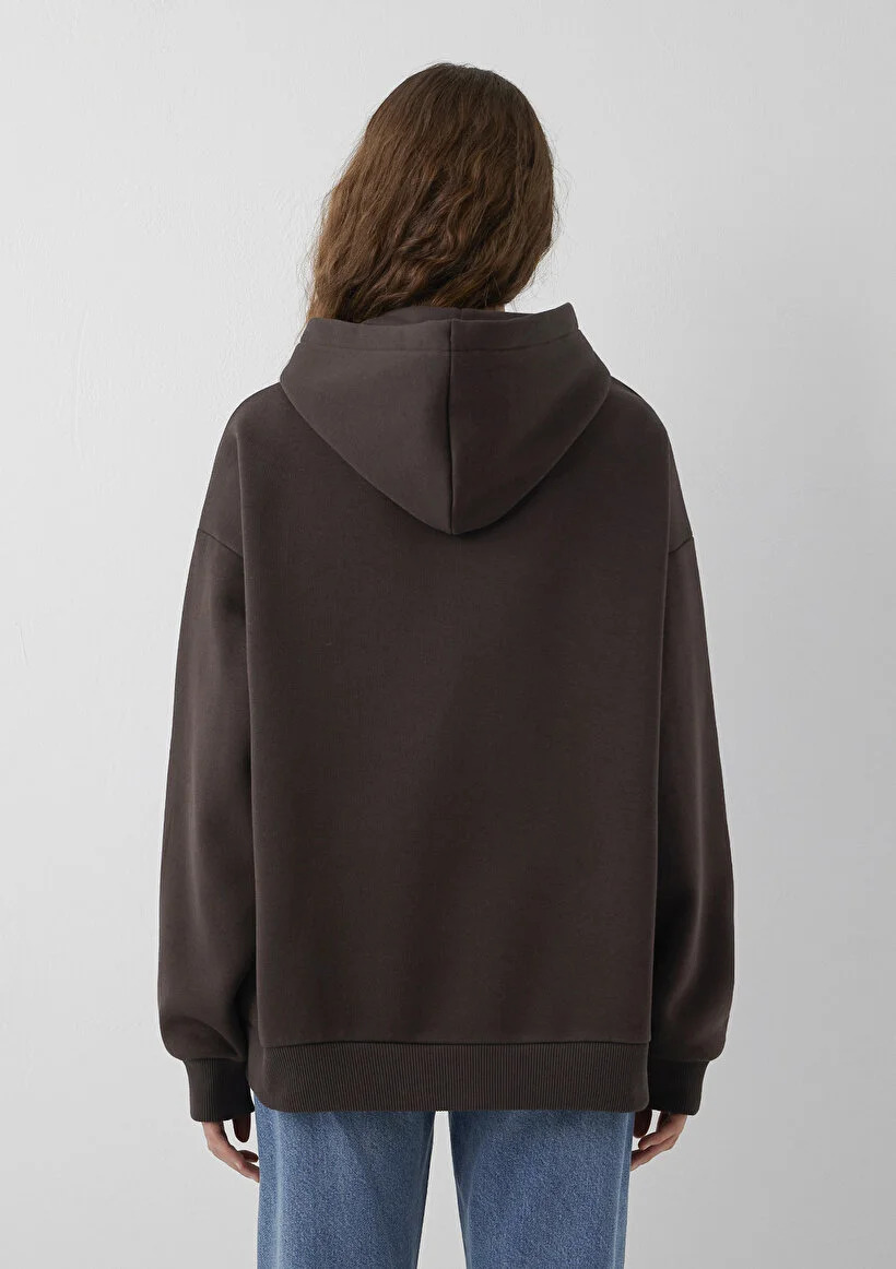 Mavi Kadın M1600361-70240 MAVI LOGO KAPÜSONLU SWEATSHIRT Black Cof Siyah