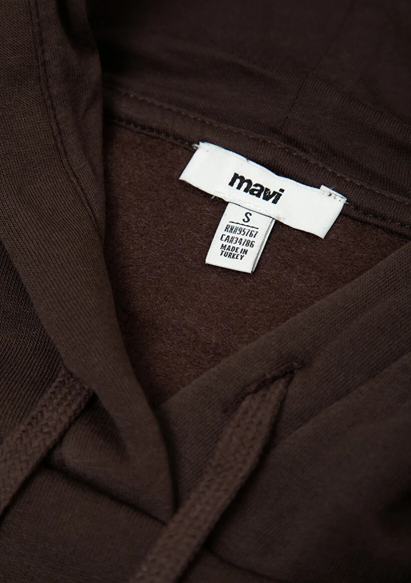 Mavi Kadın M1600361-70240 MAVI LOGO KAPÜSONLU SWEATSHIRT Black Cof Siyah