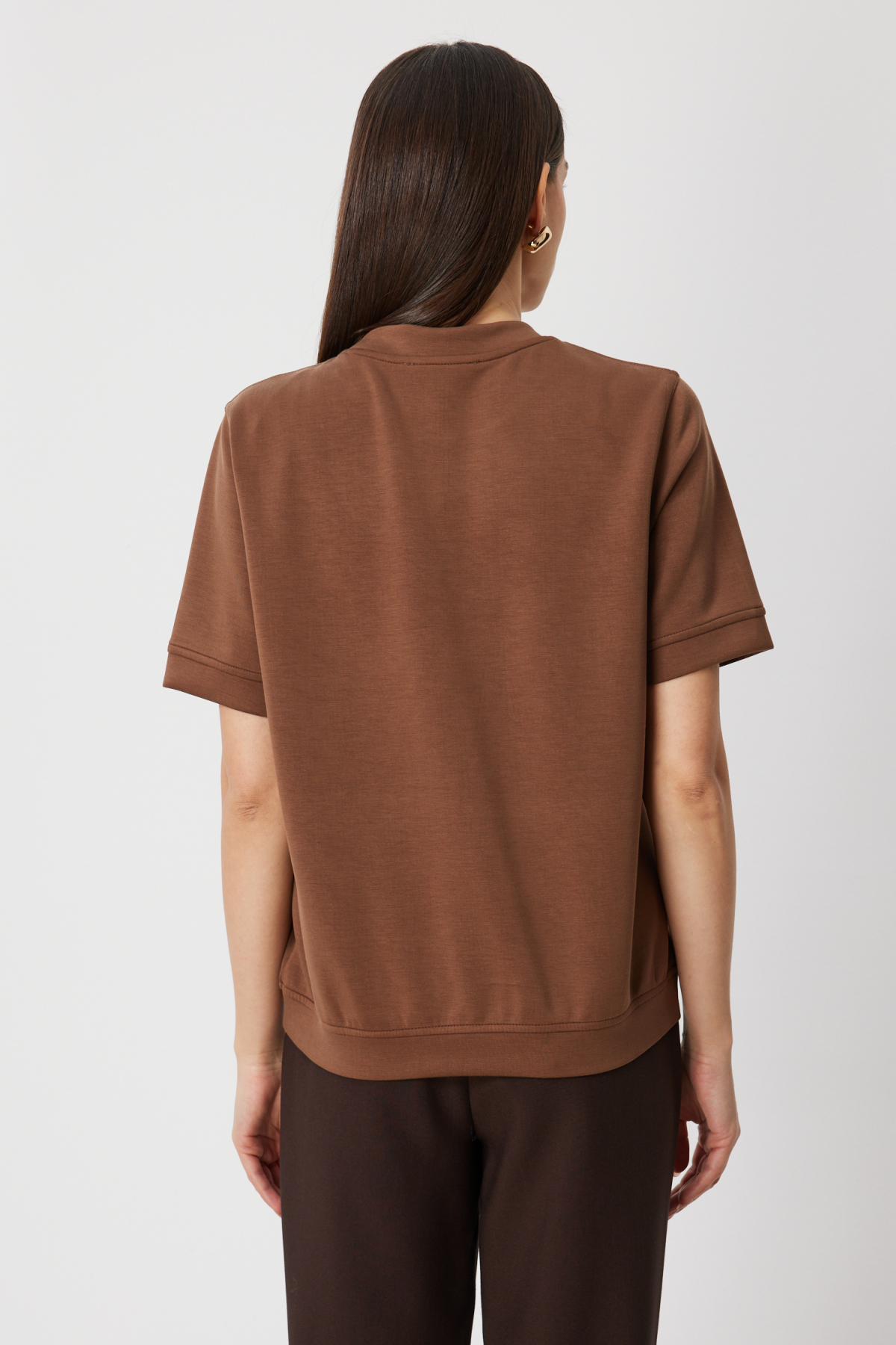 On Kadın-76390 Bluz mocca