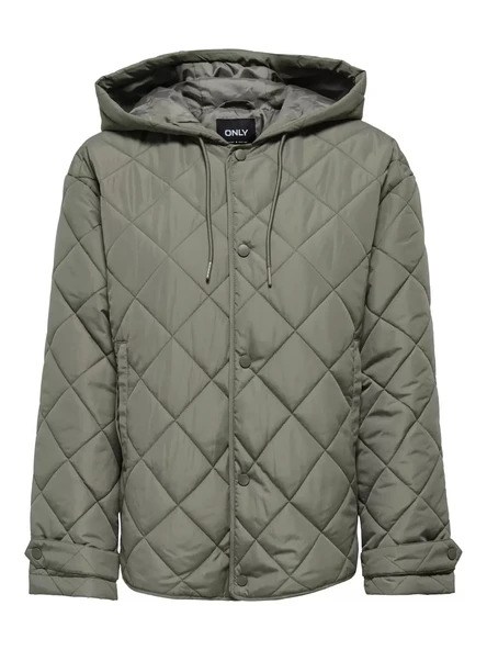 Only Kadın 15366264 Onljulıet Quılted Hood Jacket Otw Olive