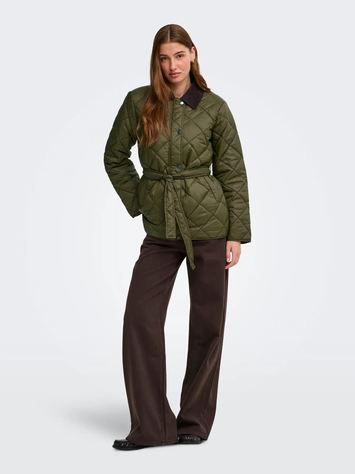 Only Kadın 15373692 Onltahia Lw Cor Mix Jacket Cc Otw Haki