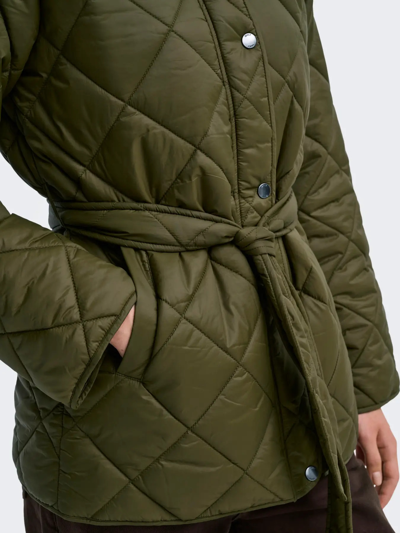 Only Kadın 15373692 Onltahia Lw Cor Mix Jacket Cc Otw Haki