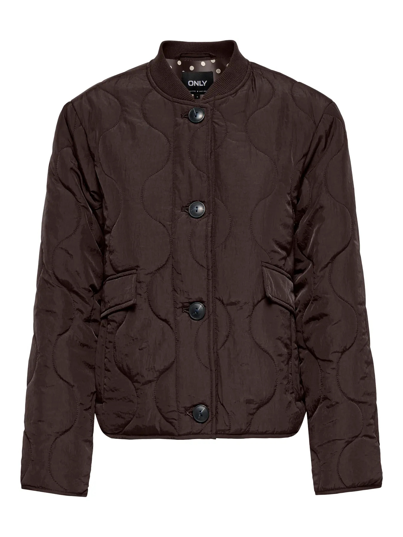 Only Kadın 15373694 Onlsalsa Quilted Jacket CC Otw Coffee