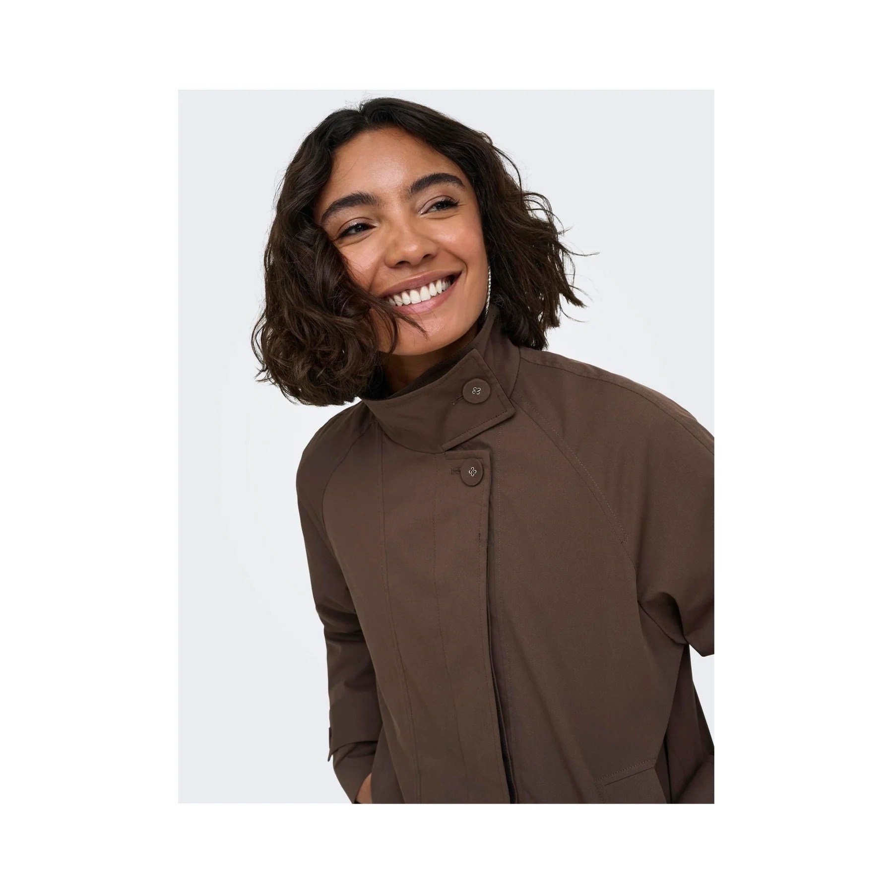 Only Kadın 15373732 Onlordchıd Cord Jacket cc Otw Çikolata