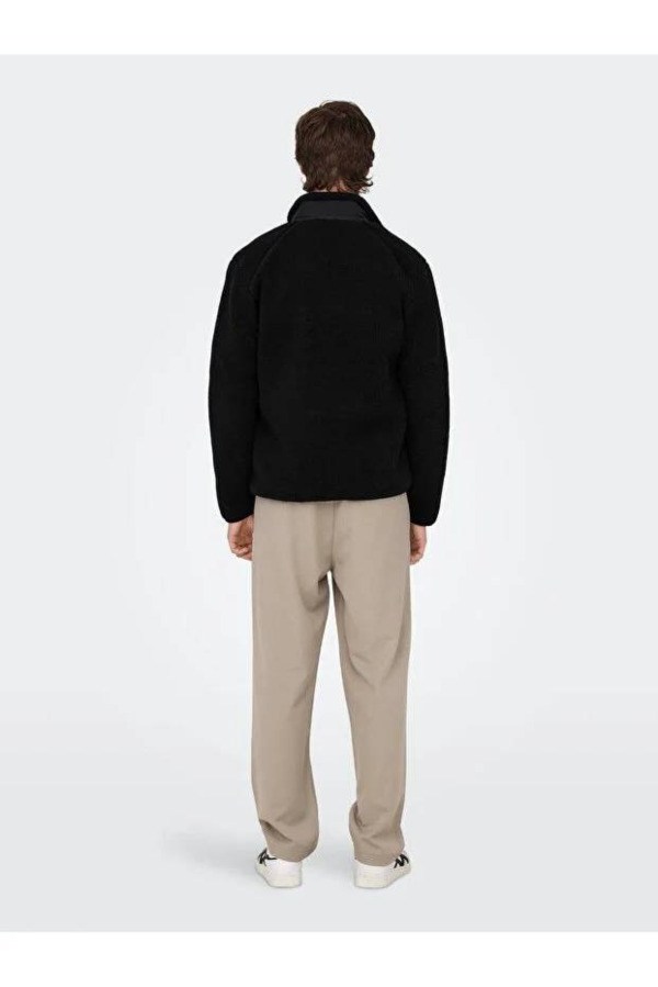 Only & Sons Erkek 22025599 Onsdallas Sherpa Jacket Otw Vd Siyah