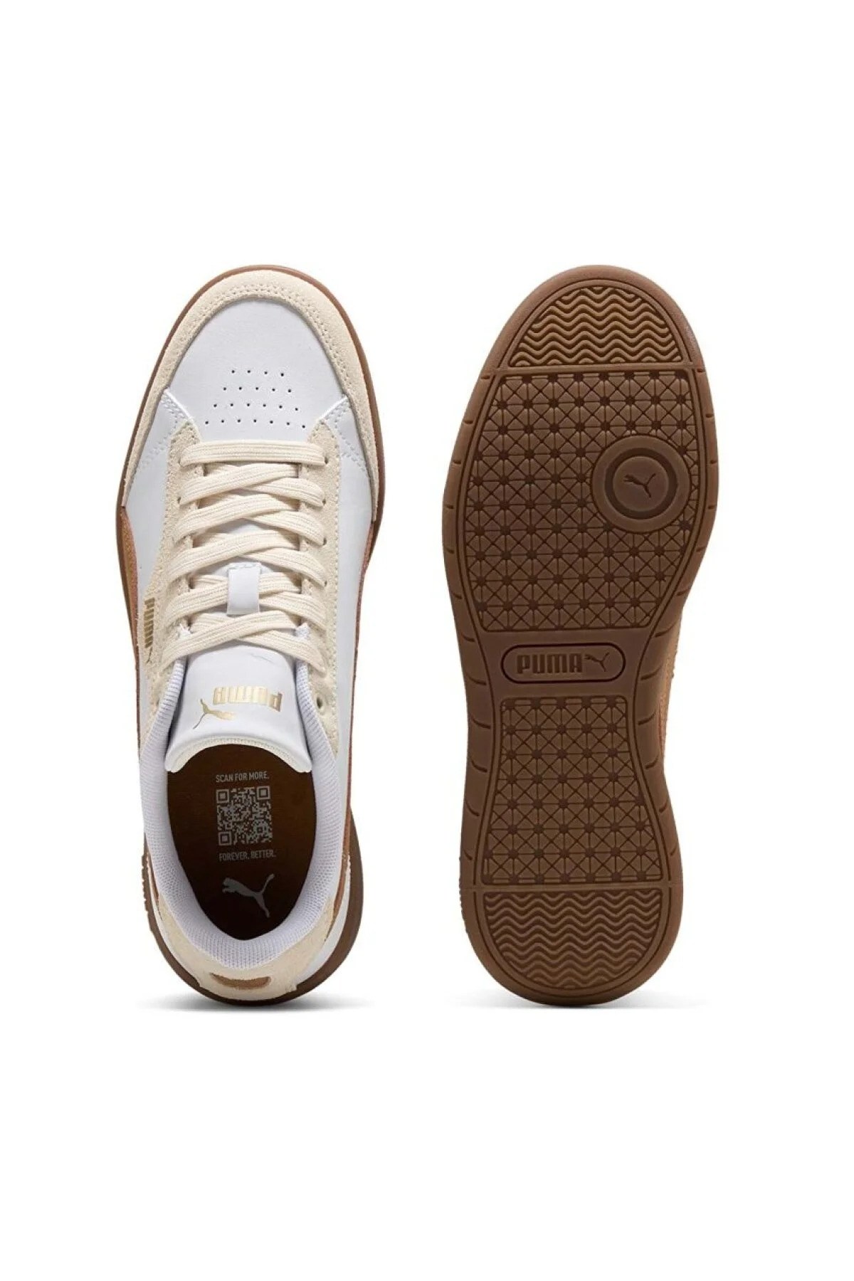 Puma Kadın  402601/13 Vikky Star OG PUMA White-Kona Brown-Gold Gold