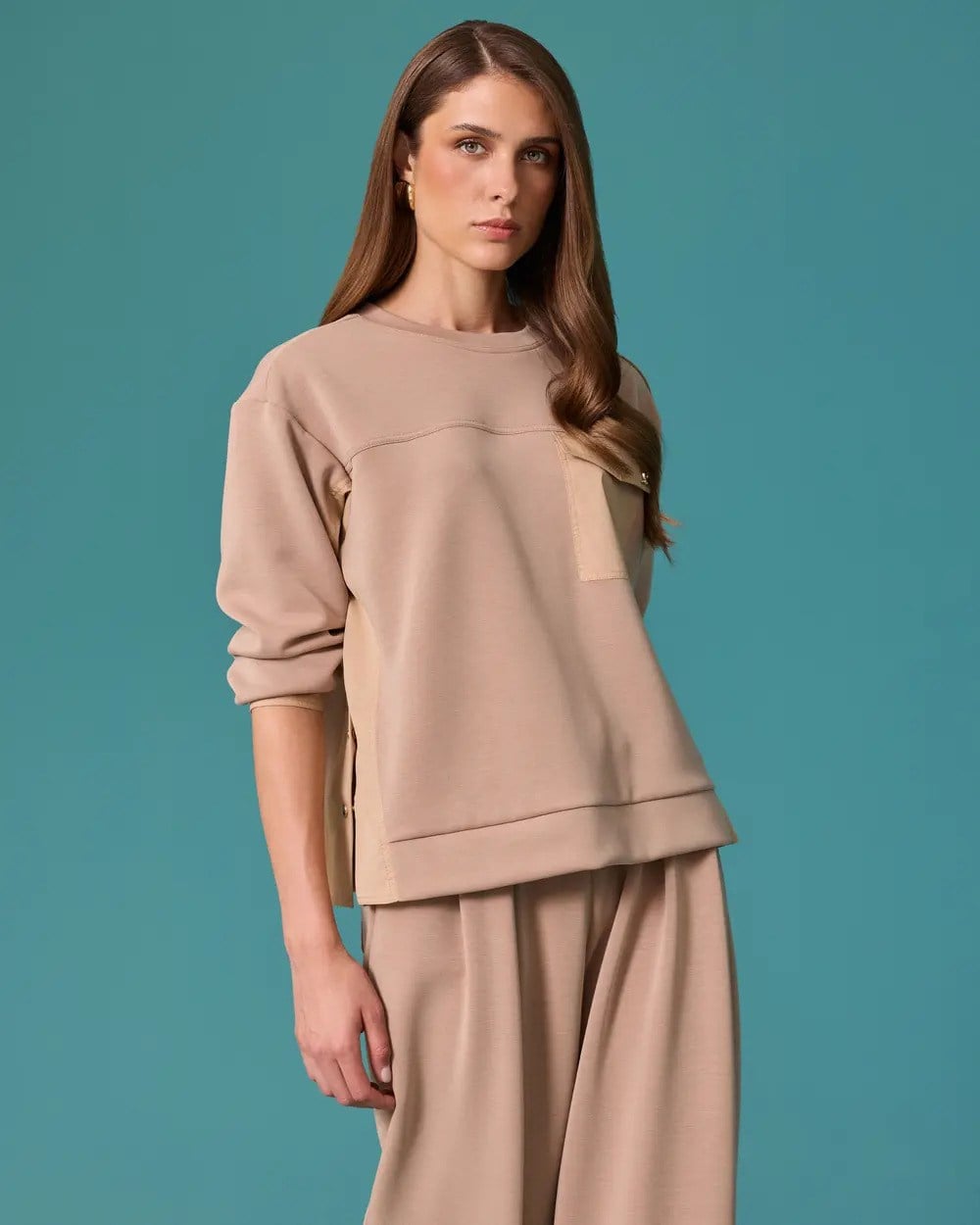 Seçil Kadın  10002622310002 Günlük Sweatshirt Camel