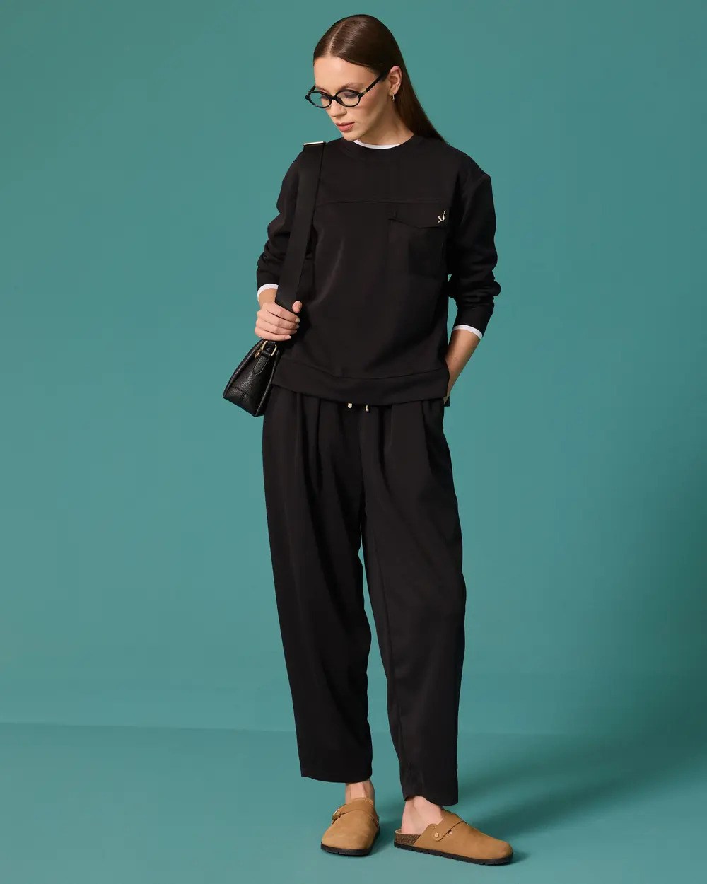 Seçil Kadın  10002622310002 Günlük Sweatshirt Siyah