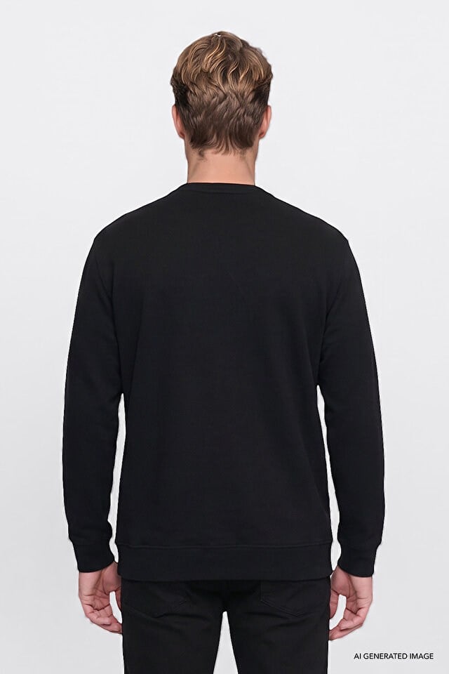 Wrangler Erkek W2620080001 Selanik Sweatshirt/Black Standart