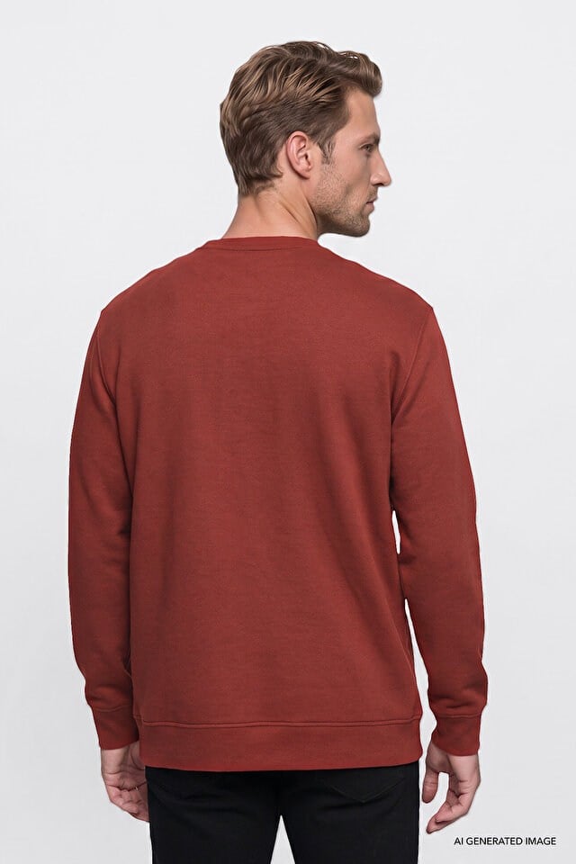 Wrangler Erkek W2620080810 Selanik Sweatshirt/Wine Standart