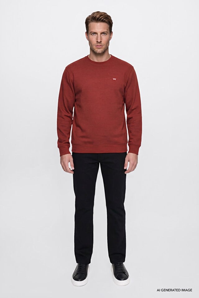 Wrangler Erkek W2620080810 Selanik Sweatshirt/Wine Standart
