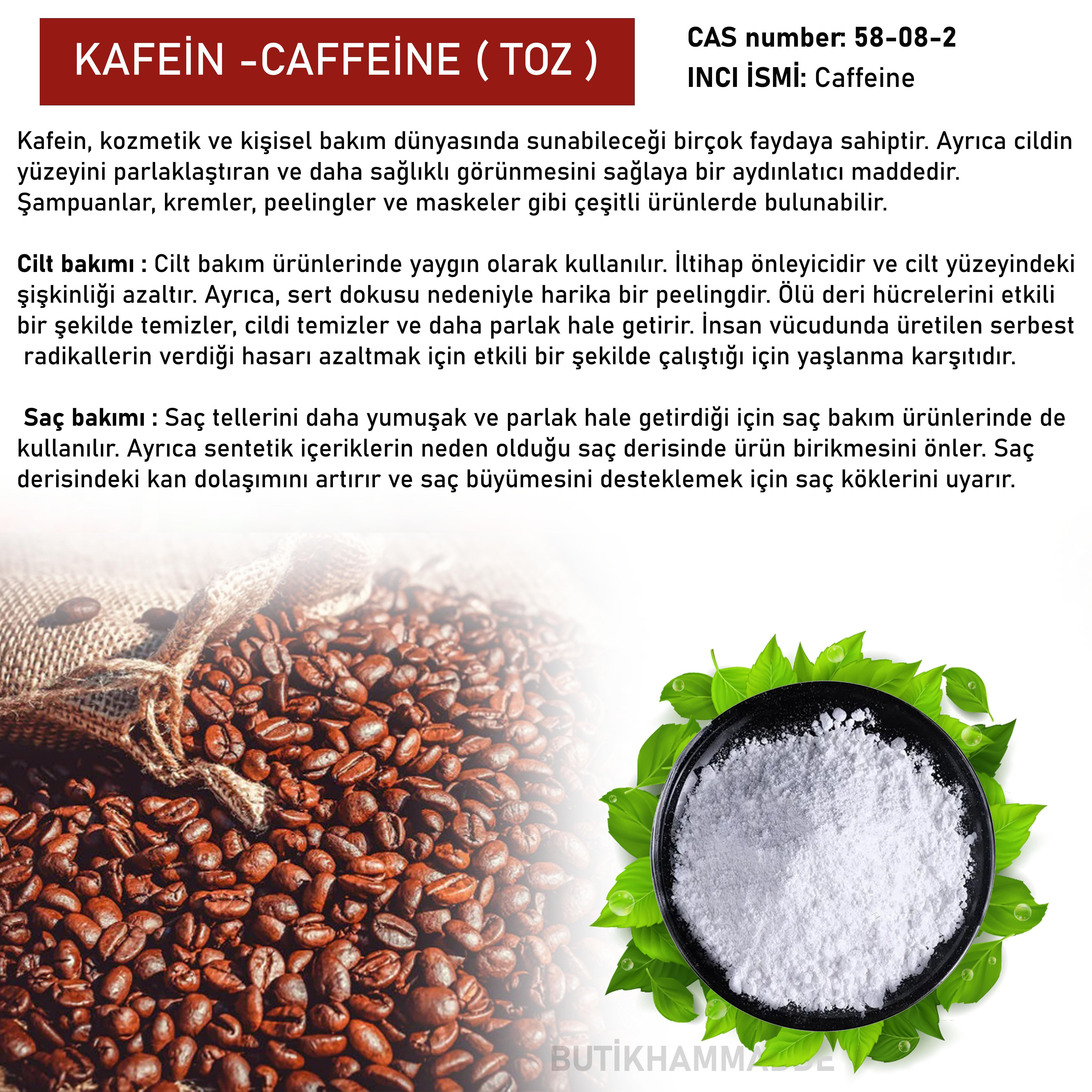 Kafein – Caffeine (Toz)