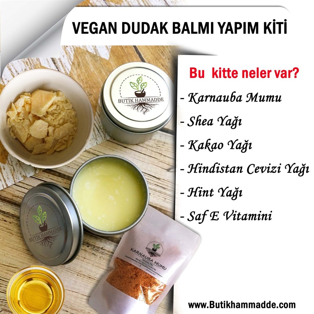 Vegan Dudak Balm Yapım Kiti