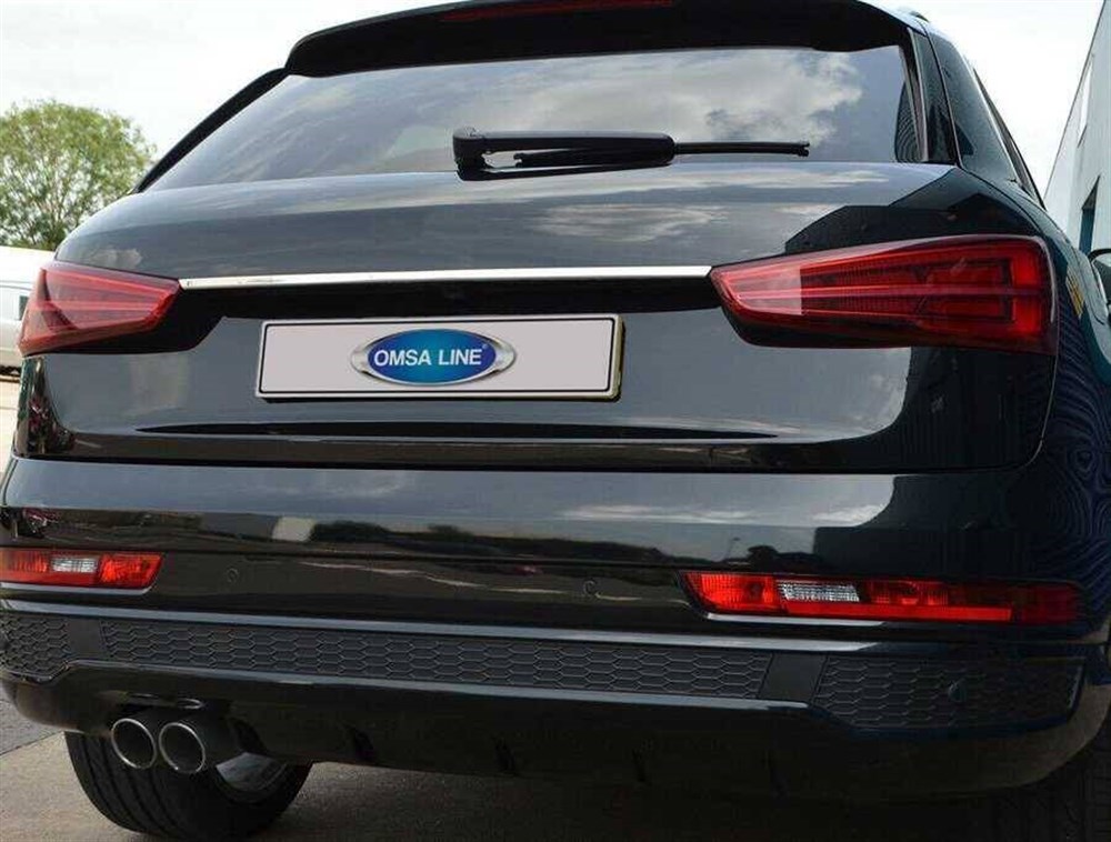 Audi Q3 Krom Plaka Üstü Çıta 2011-2018 Arası