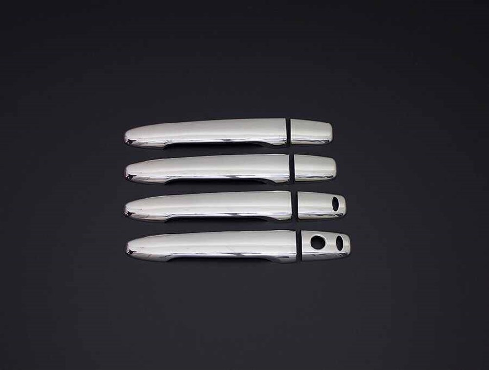 Citroen C-Crosser Krom Kapı Kolu 8 Parça Tek Delikli Çift Sensörlü 2007-2012 Arası