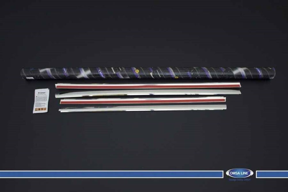 Citroen C3 Krom Cam Çıtası 4 Parça  2002-2009 Arası