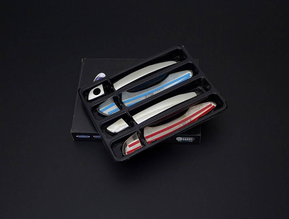 Citroen C4 Cactus Krom Kapı Kolu 4 Kapı 8 Parça 2016 ve Sonrası