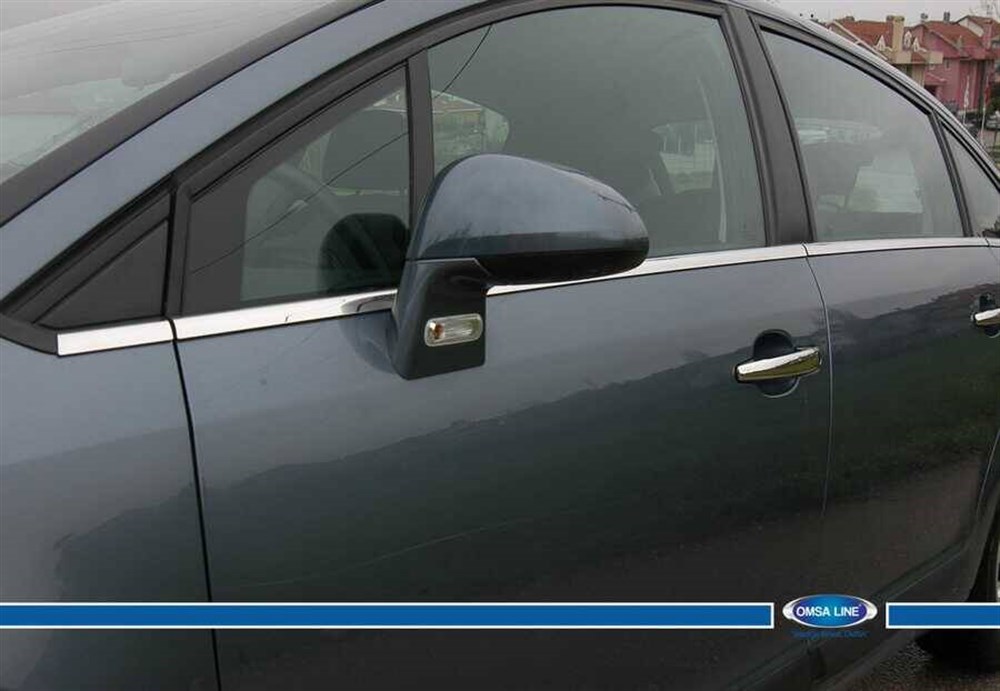 Citroen C4 Krom Cam Çıtası 8 Parça 2004-2010 Arası