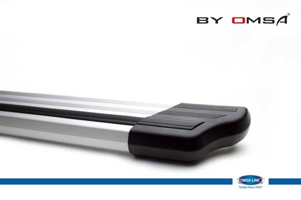Citroen Nemo Elegance Arka Koruma (Alüminyum-Siyah Şeritli) 2007 ve Sonrası
