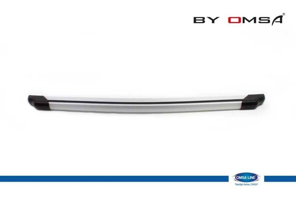 Citroen Nemo Elegance Arka Koruma (Alüminyum-Siyah Şeritli) 2007 ve Sonrası
