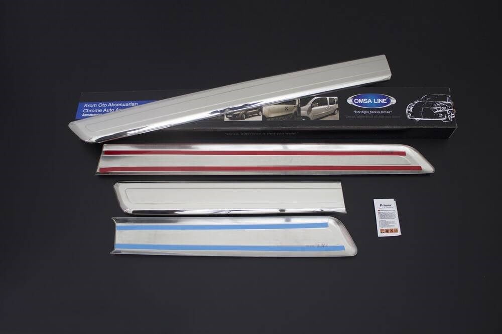 Citroen Nemo Krom Yan Kapı Çıtası 4 Parça 2007 ve Sonrası