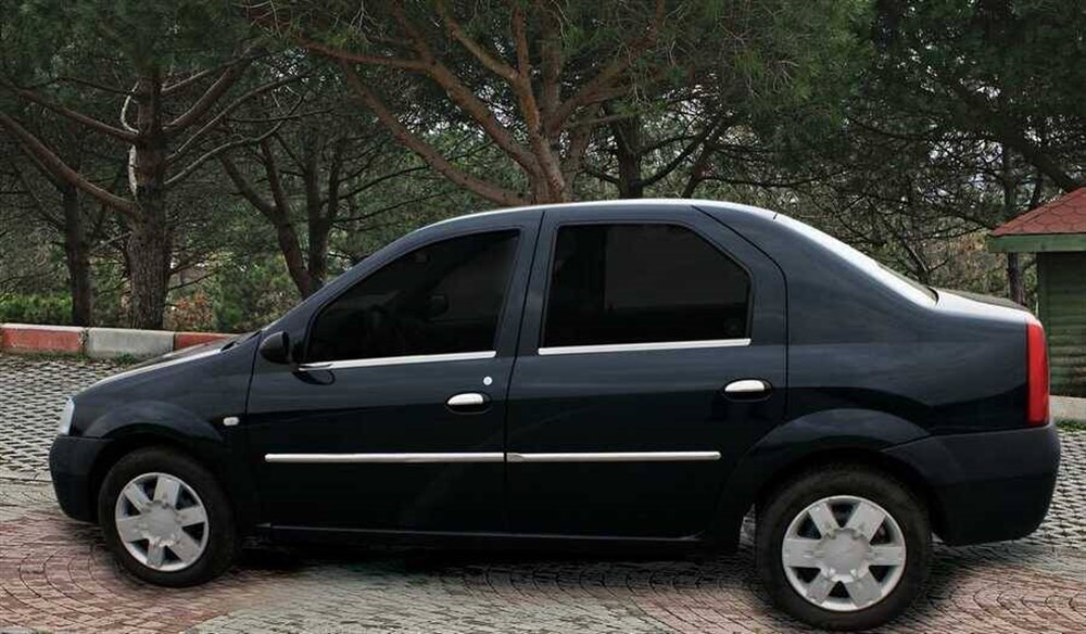Dacia Logan FAZ 2 Krom Cam Çıtası 4 Parça 2008-2017 Arası