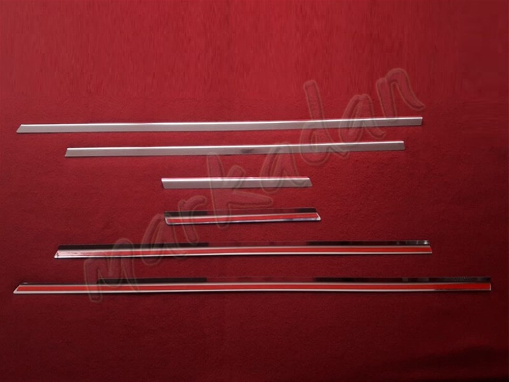 DB Chrome Audi 3 HB Cam Çıtası Nikelajı 2005-2012 6 Parça P.Çelik