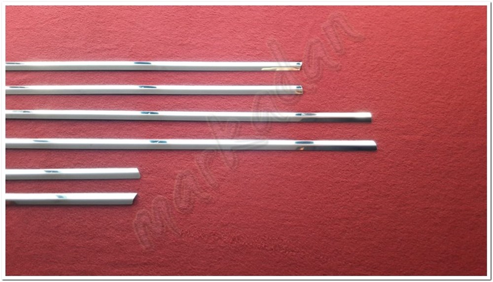 DB Chrome Bmw X5 Cam Çıtası Nikelajı 2006-2013 6 Parça P.Çelik