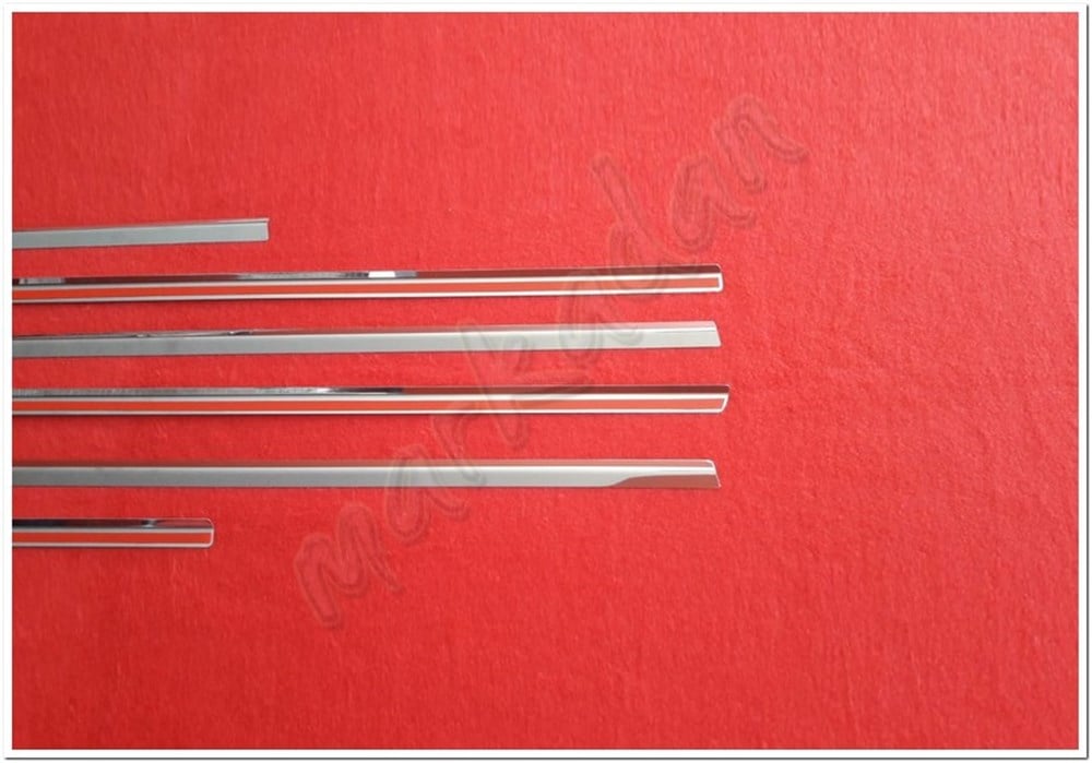 DB Chrome Citroen C5 Cam Çıtası Nikelajı 2001-2007 6 Parça P.Çelik