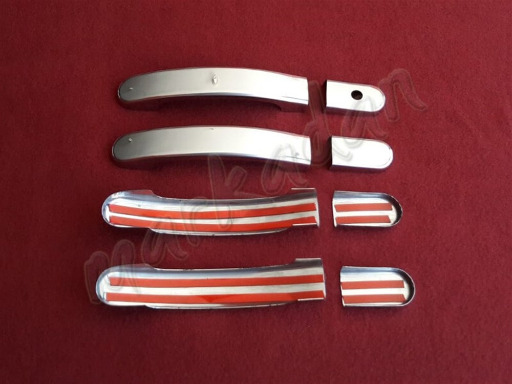 DB Chrome Ford Fiesta Kapı Kolu Nikelajı 2002-2008 4 Kapı P.Çelik