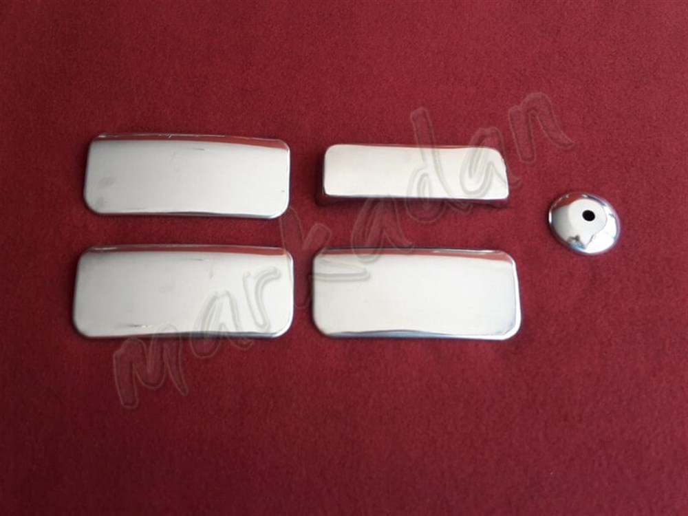 DB Chrome Ford Transit Kapı Kolu Nikelajı 2003-2013 4 Kapı 5 Parça P.Çelik