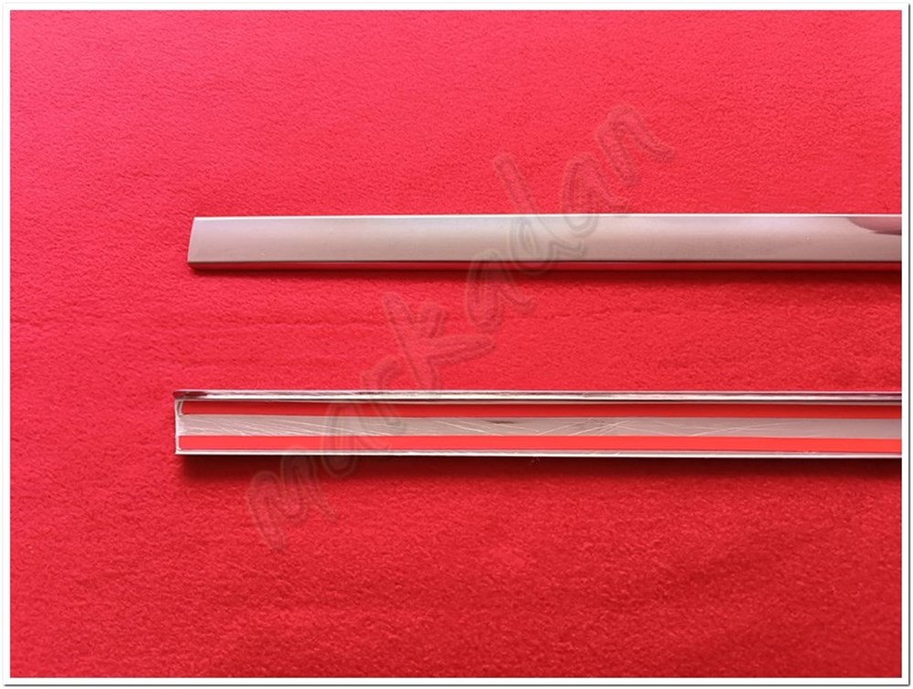 DB Chrome Ford Transit Kelebek Cam Direği Nikelajı 2003-2013 2 Parça P.Çelik