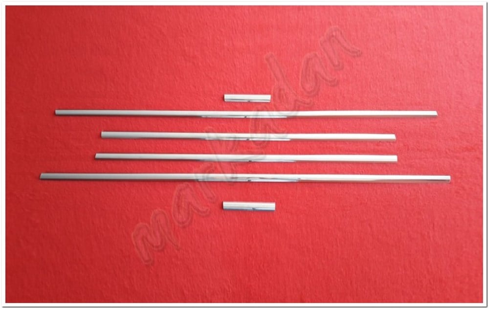 DB Chrome Hyundai i20 Cam Çıtası Nikelajı 2008-2014 6 Parça P.Çelik