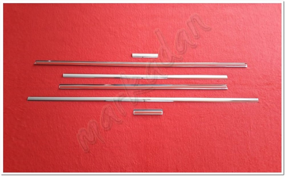 DB Chrome Hyundai i20 Cam Çıtası Nikelajı 2008-2014 6 Parça P.Çelik