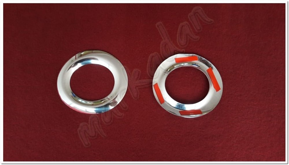 DB Chrome Mercedes Vito W447 Krom Sis Farı Çerçeve Nikelajı 2014 Sonrası 2 Parça P.Çelik