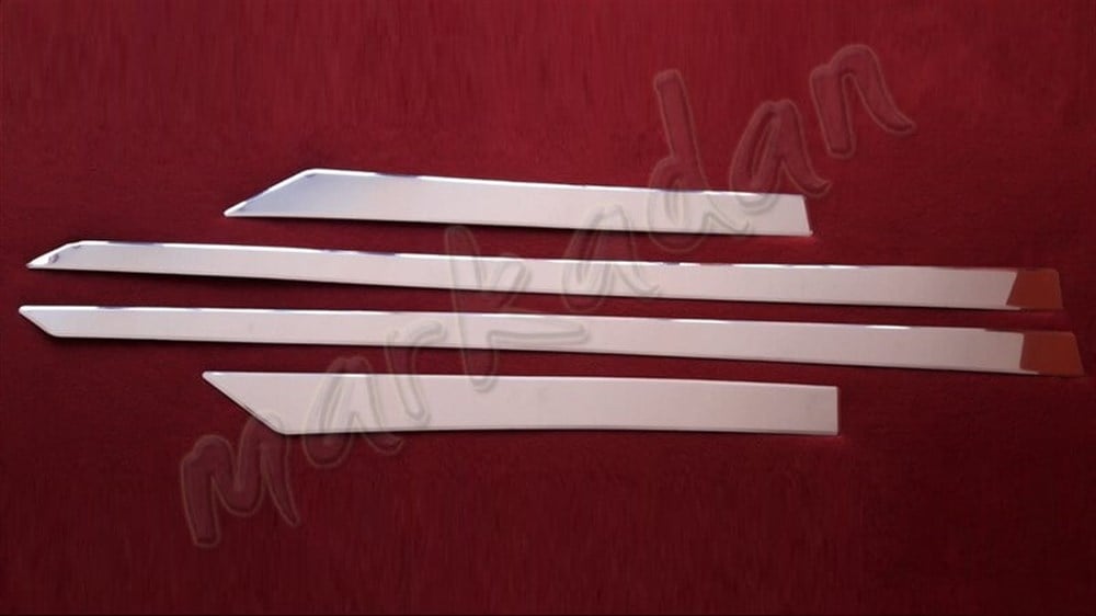 DB Chrome Nissan Qashqai Krom Yan Kapı Çıtası 2014 Sonrası 4 Parça P.Çelik