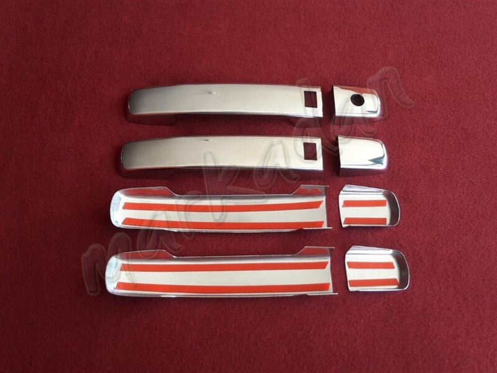 DB Chrome Nissan Qashqai Sensörlü Kapı Kolu Nikelajı 2007-2014 4 Kapı P.Çelik