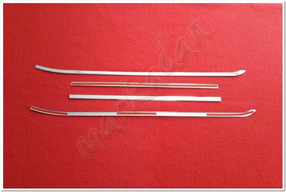 DB Chrome Opel Combo Cam Çıtası Nikelajı 2012-2018 4 Parça P.Çelik