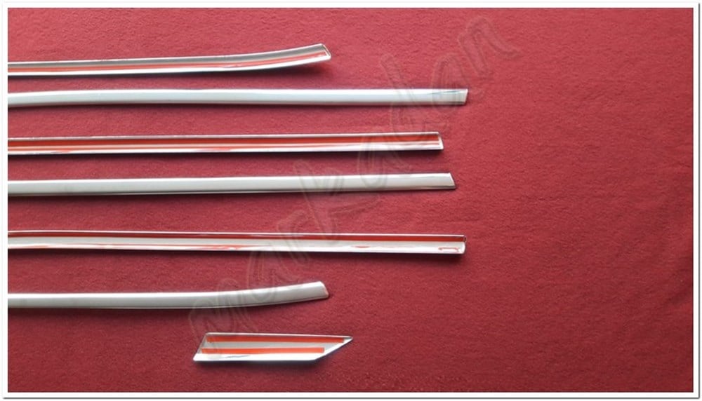 DB Chrome Peugeot 3008 Cam Çıtası Nikelajı 2016 Sonrası 8 Parça P.Çelik