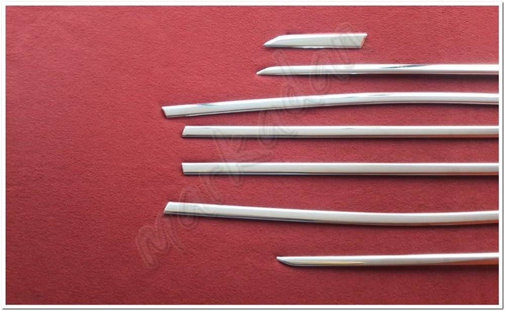 DB Chrome Peugeot 3008 Cam Çıtası Nikelajı 2016 Sonrası 8 Parça P.Çelik