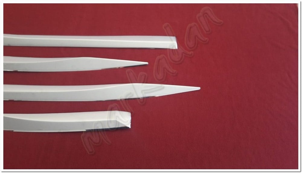 DB Chrome Peugeot 3008 Krom Yan Kapı Çıtası 2016 Sonrası 4 Parça P.Çelik