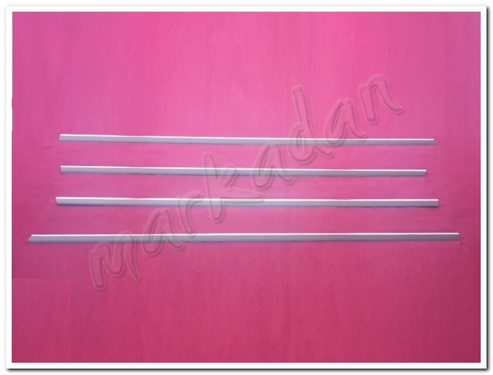 DB Chrome Peugeot 407 Cam Çıtası Nikelajı 2004-2010 4 Parça P.Çelik