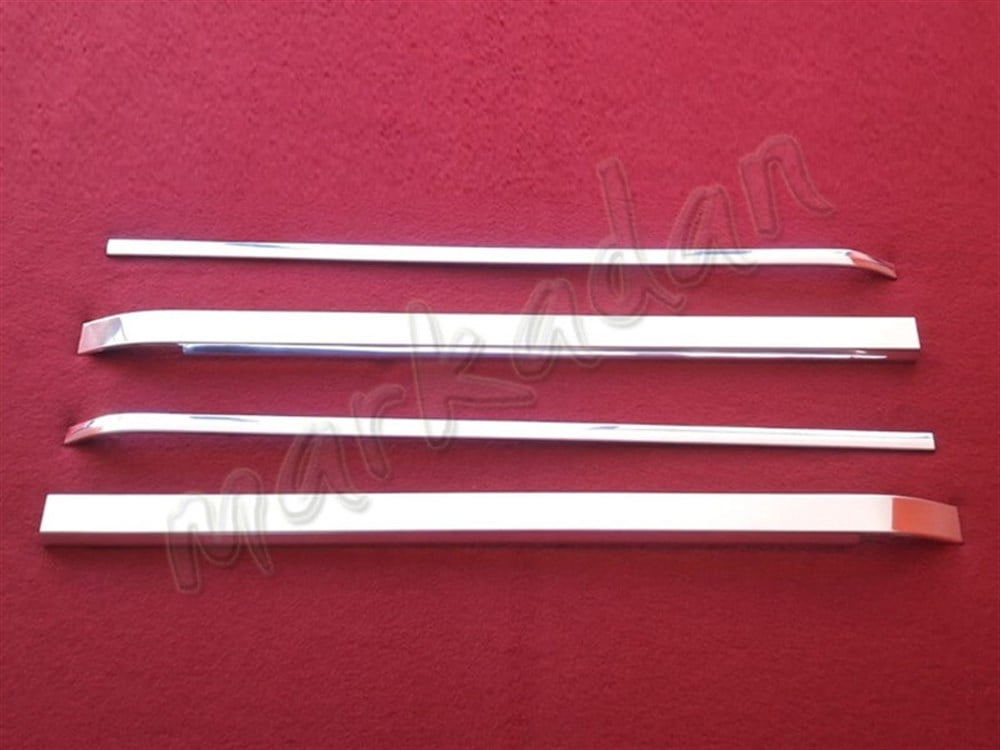 DB Chrome Peugeot Bipper Sürgülü Kapı Çıta Nikelajı 2008 Sonrası 4 Parça P.Çelik